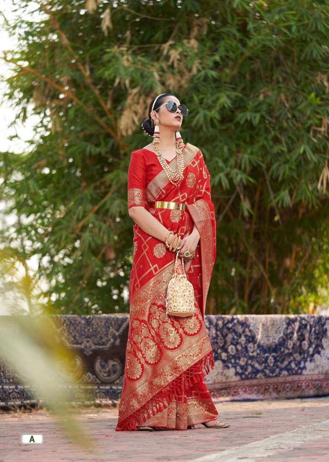 Shangrila Gulmohar Silk 6 Heavy Silk Designer Festive Wear Saree Collection